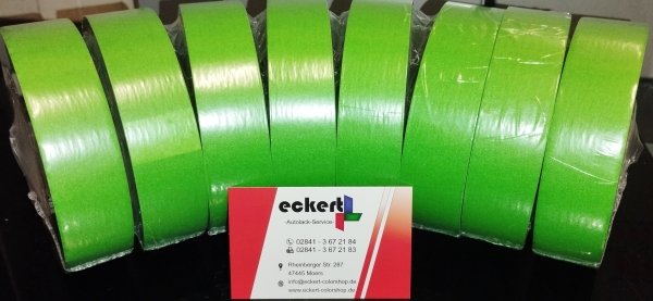 Klebeband Rolle in grün 19mm x 50M (Anzahl Rollen: 12x Rollen)
